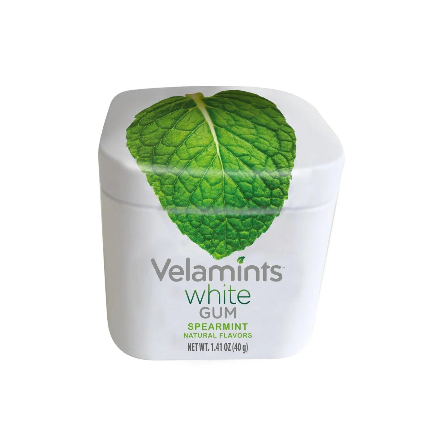 Velamints Spearmint Gum Cubes for Fresh Breath 40g