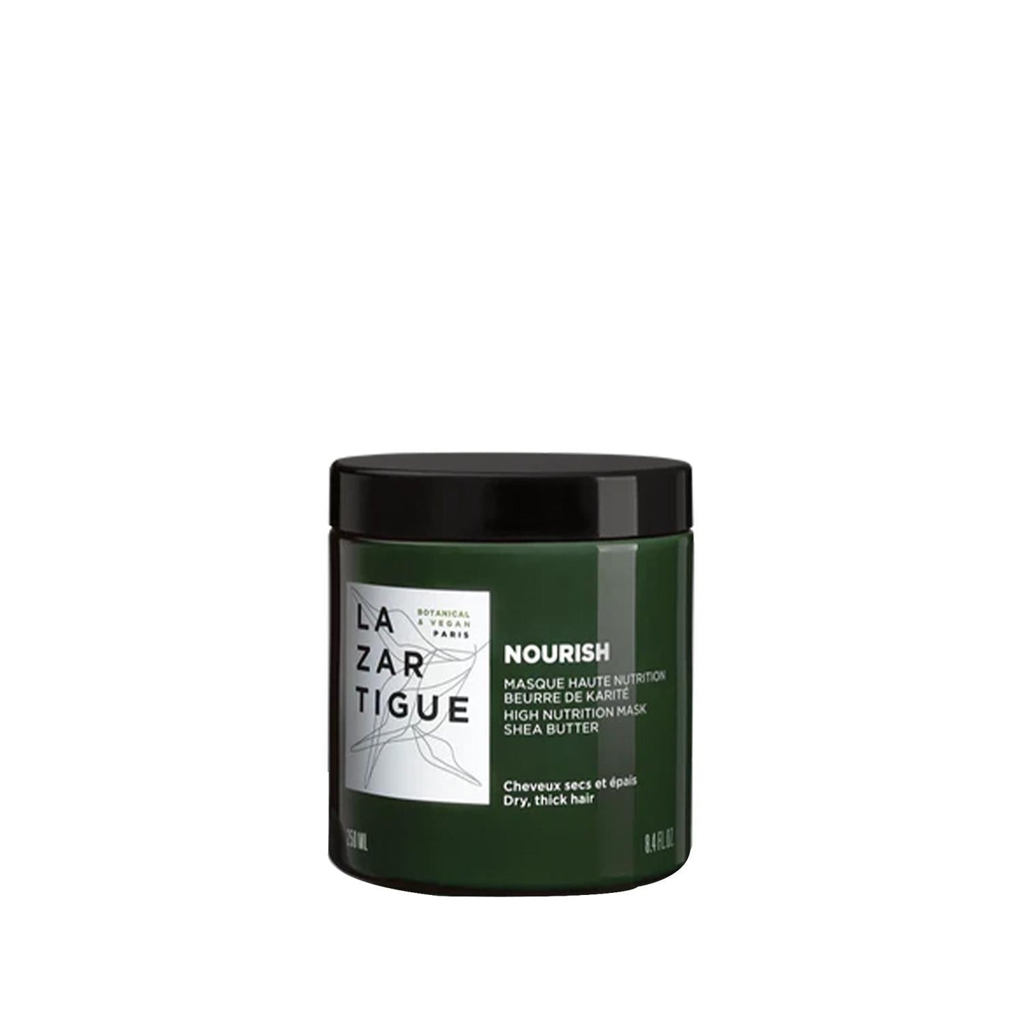 Lazartigue Nourish Hair Mask 250ml - Intensive Hydration & Moisturizing for Dry Damaged Hair