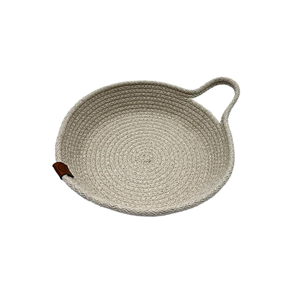 Luna Cucina Jute Storage Organizer - Washable Fabric, Ekru, 8.27 inches - Perfect for Home Organization