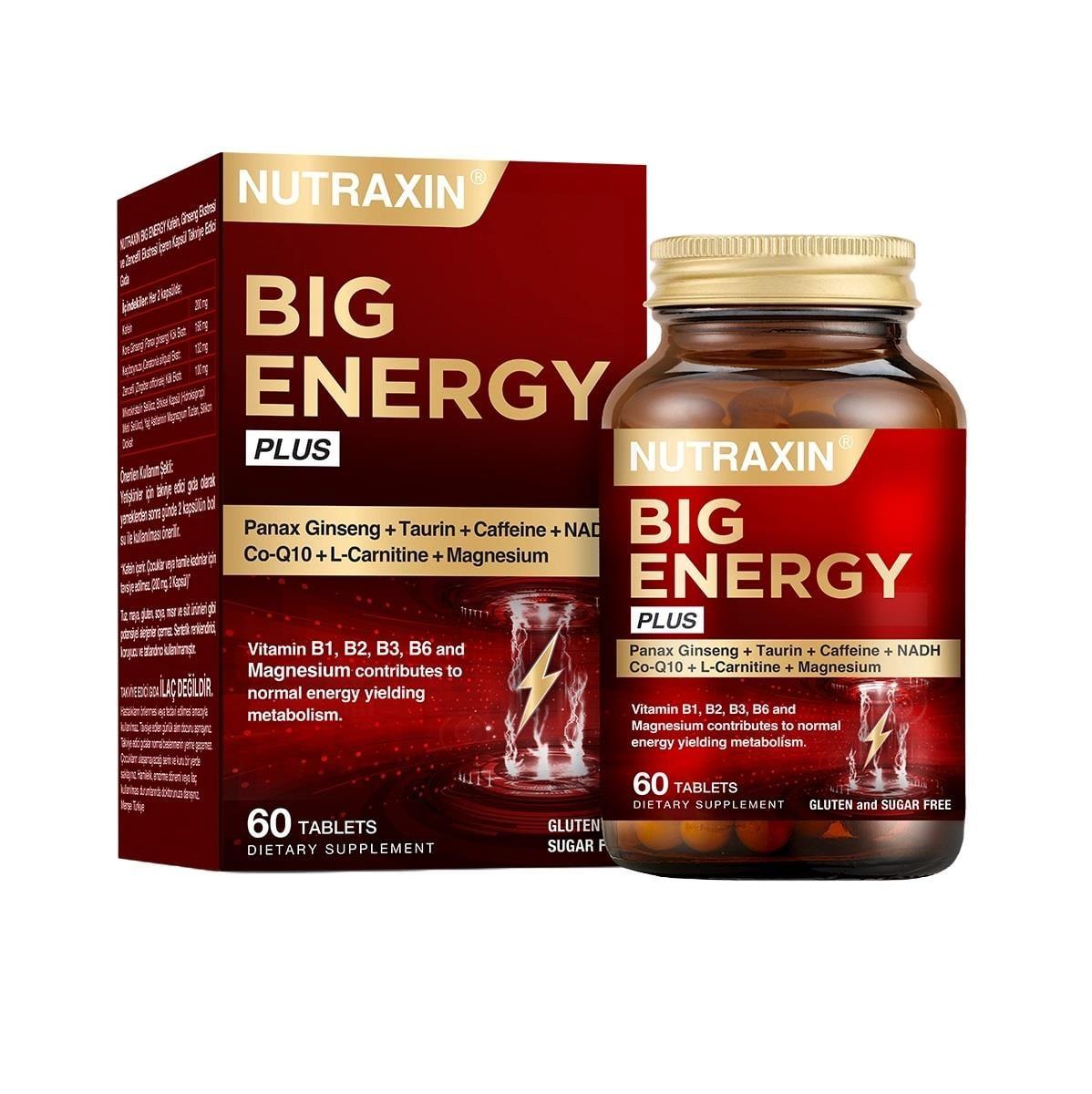 Nutraxin Big Energy Plus Daily Vitality Supplement 60 Tablets