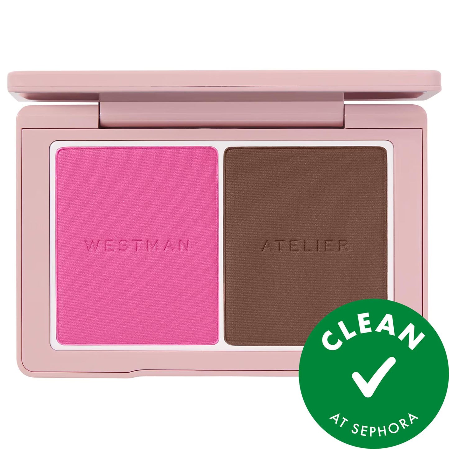 BABY CHEEKS - Face Trace Sculpting Powder Duo: Talc-Free Contour & Blush for Natural Definition, Buildable Matte Finish, Gluten-Free Clean Makeup