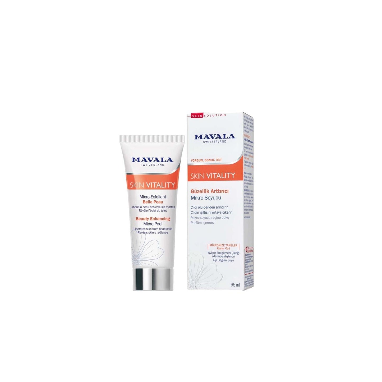 Mavala Skin Vitality Microdermabrasion Product for Gentle Exfoliation - 65ml