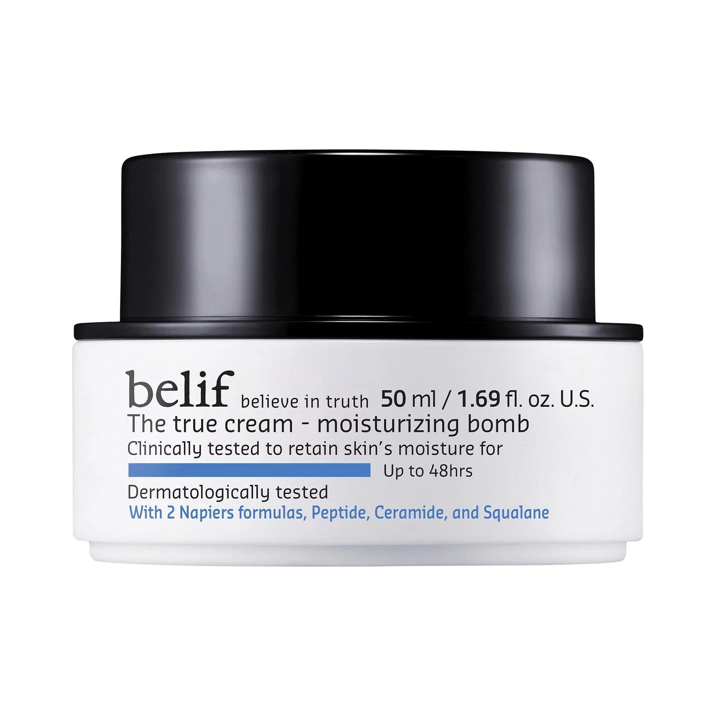The True Cream Moisturizing Bomb with Peptide and Ceramide - Hydrating Moisturizer for Dry Skin