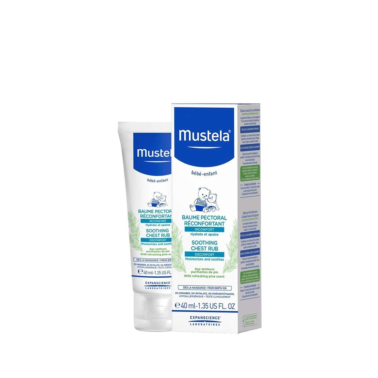 Mustela Soothing Chest Rub Comforting Balm 40 ml