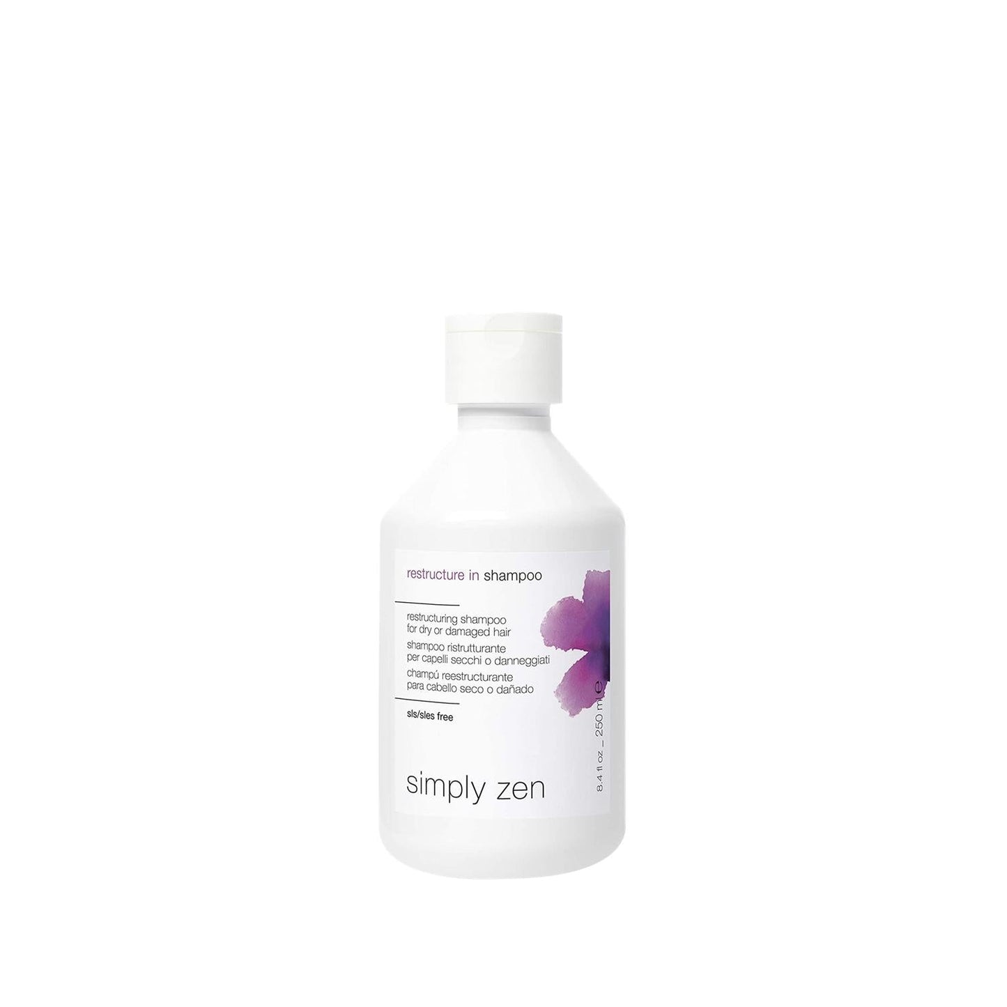 Simply Zen Restructuring Shampoo 250ml - Repair Damaged Hair, Soft & Manageable