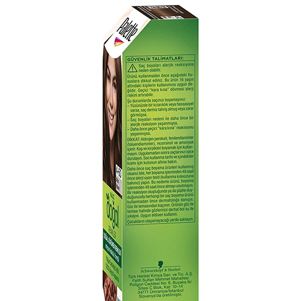 Palette Permanent Natural Colors Hair Dye 4-60 Golden Brown