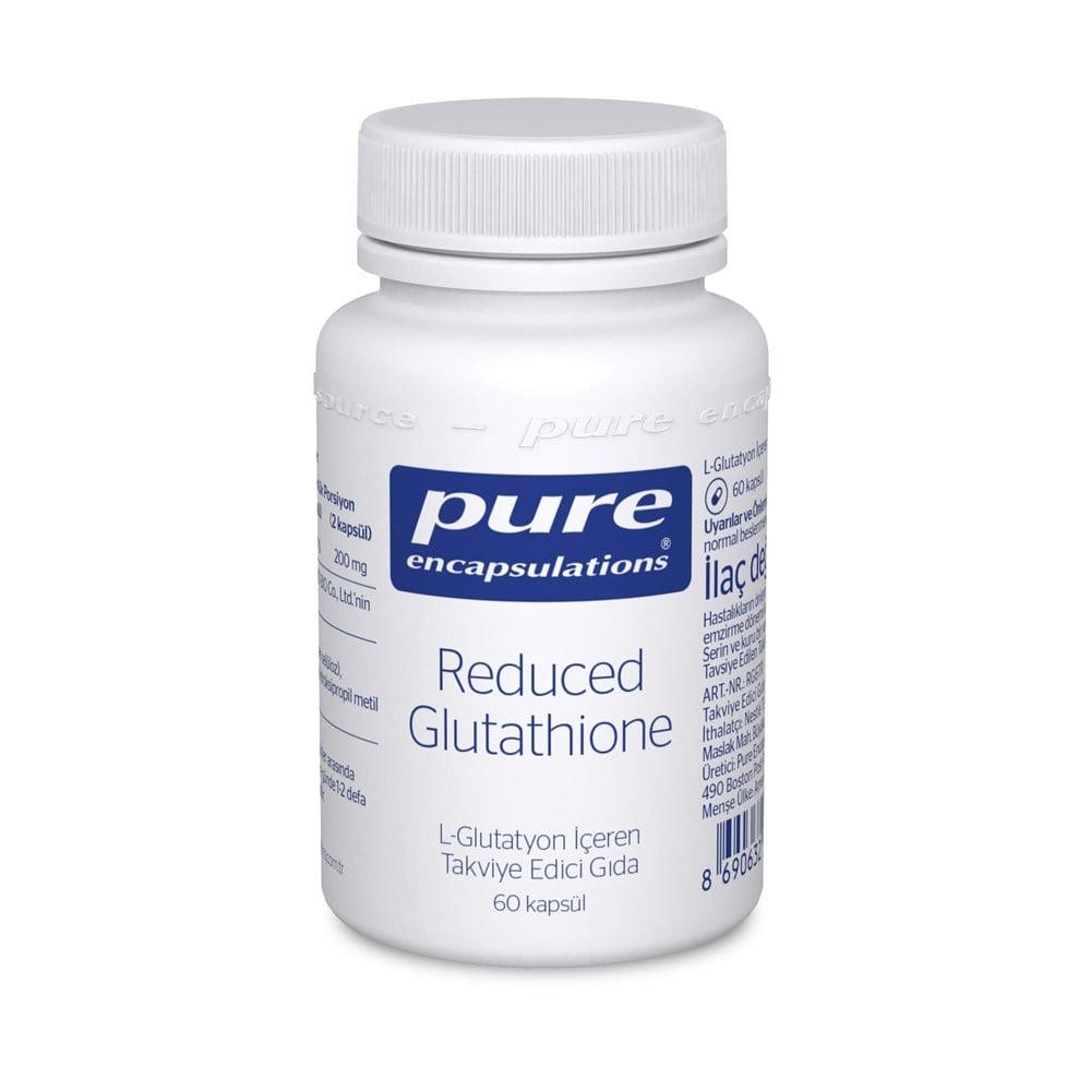 Pure Encapsulations Reduced Glutathione 100mg Supplement - 60 Capsules, Antioxidant Support & Immune System Booster