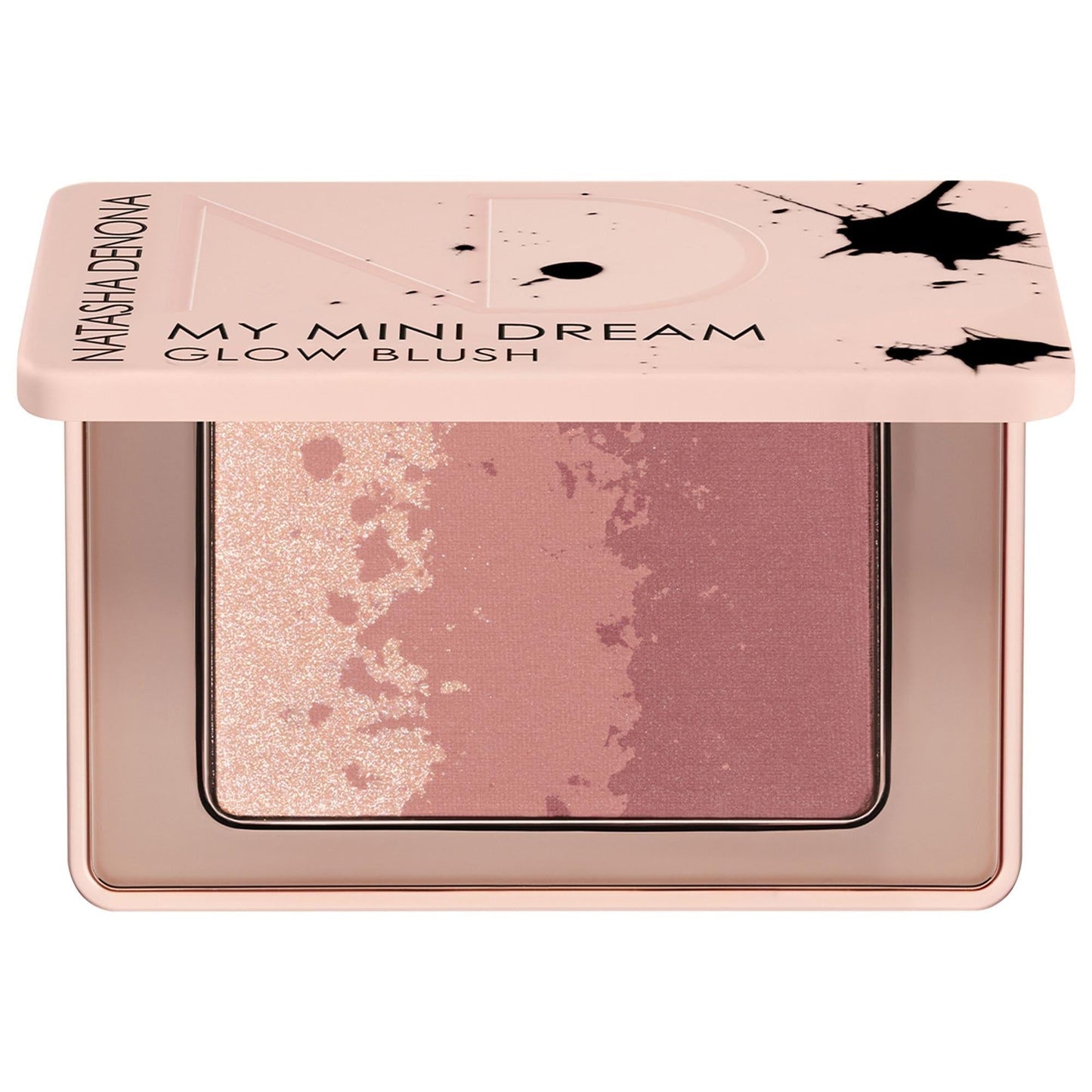 Natasha My Mini Dream Glow Blush - Cruelty-Free, Portable Makeup Blush with Hybrid Powder Blush & Highlighter Trio