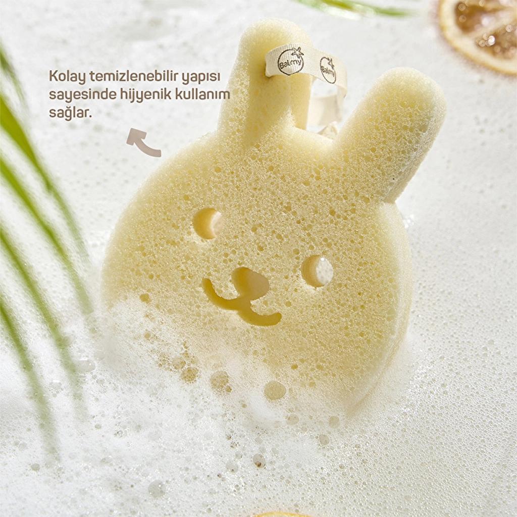 Balmy Bunny Baby Bath Sponge for Gentle Cleansing