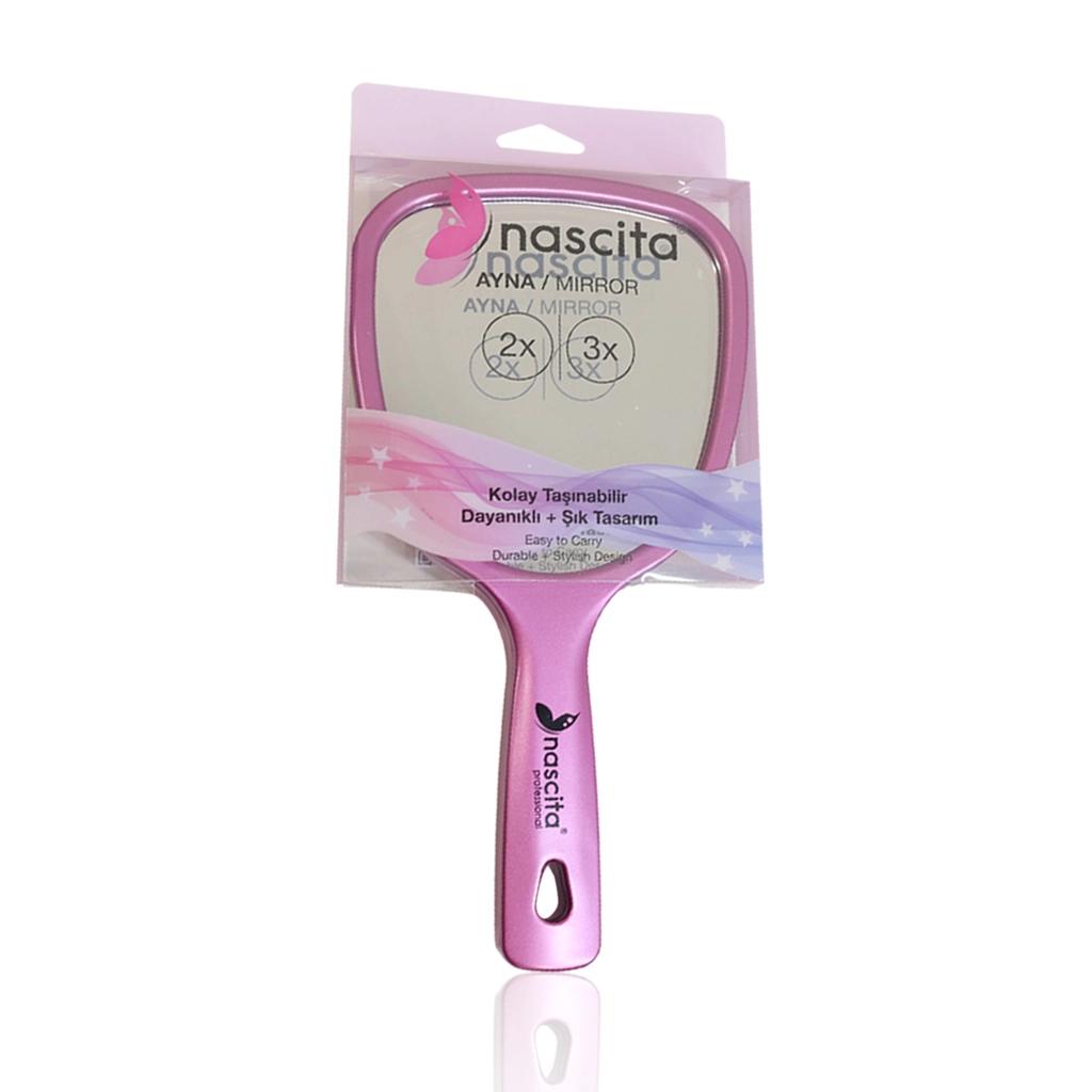 Nascita Pink Hand Mirror with Magnification