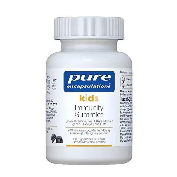 Pure Kids Immunity Gummies Daily Defense Supplement 60 Count