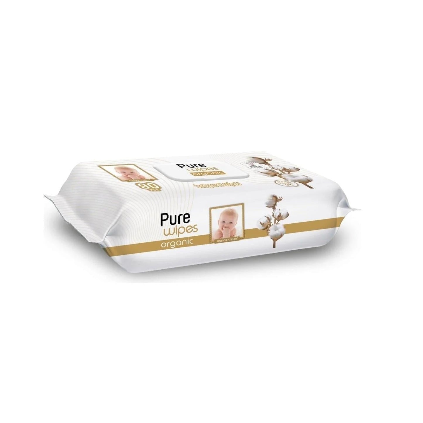 Pure Cotton Wet Wipes Gentle Daily Cleansing 90 Count