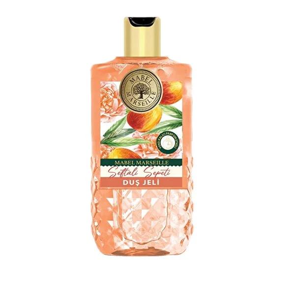 Mabel Marseille Peach Basket Shower Gel 750ml - Gentle & Moisturizing Body Wash for Refreshing Daily Cleanse