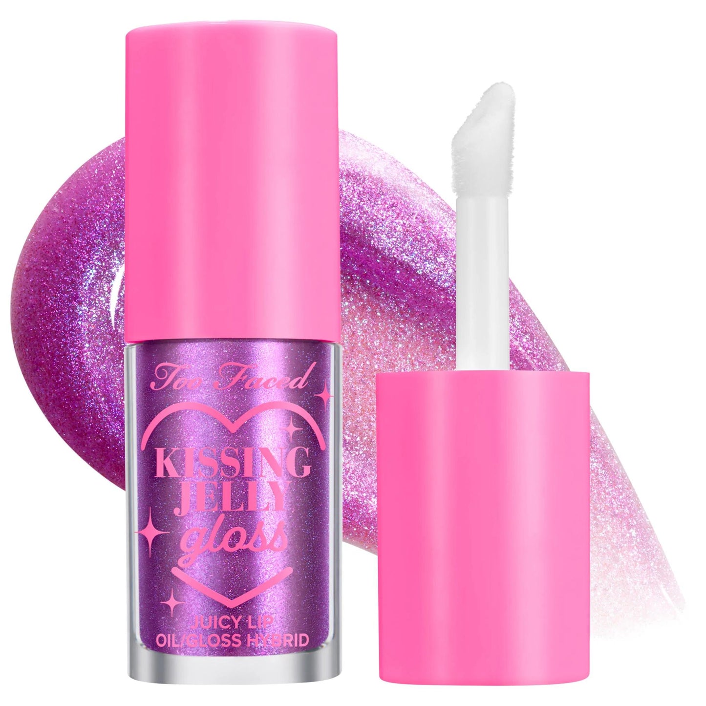 Kissing Jelly: Ultra-Hydrating Lip Oil Gloss - Non-Sticky, Vegan & Cruelty-Free with Jojoba & Sunflower Oil for Sheer Color & 12H Moisture