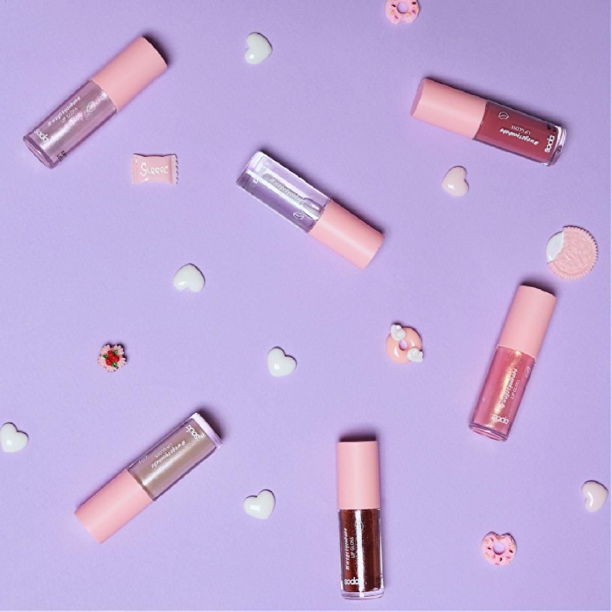 Soda Lip Gloss - Long Lasting, Non-Sticky, Vibrant Lip Color - Nudie Cutie 006