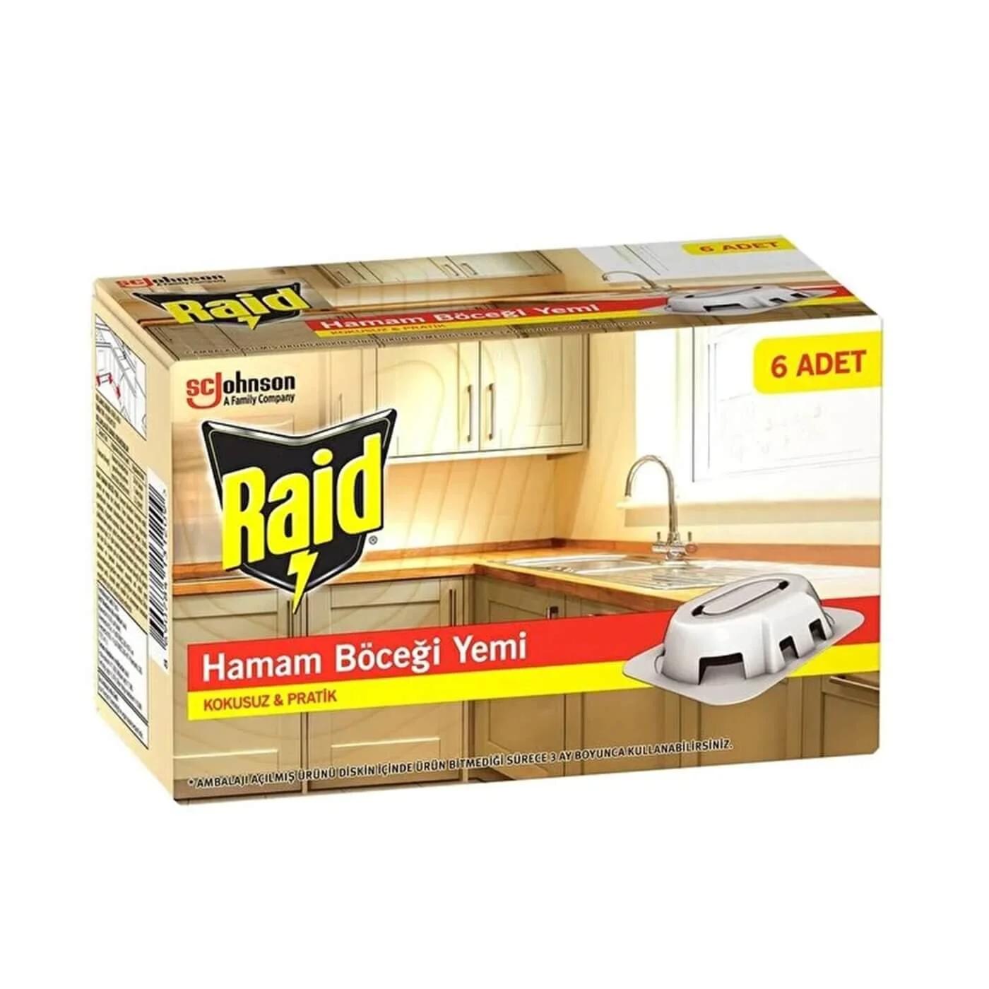 Raid Roach Bait Traps for Home Pest Control 6-Pack