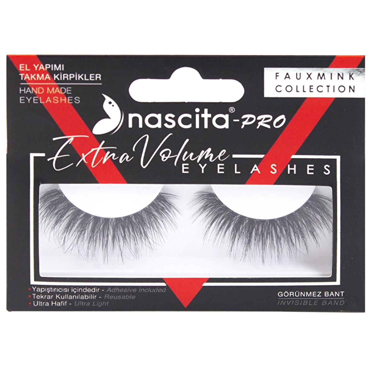 Nascita Pro Faux Mink False Eyelashes - Reusable, Handmade, Custom Cut for Natural Look