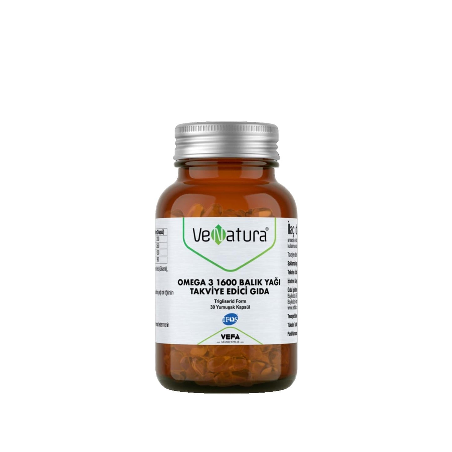 VeNatura Omega 3 1600 Fish Oil Softgels - 30 Capsules