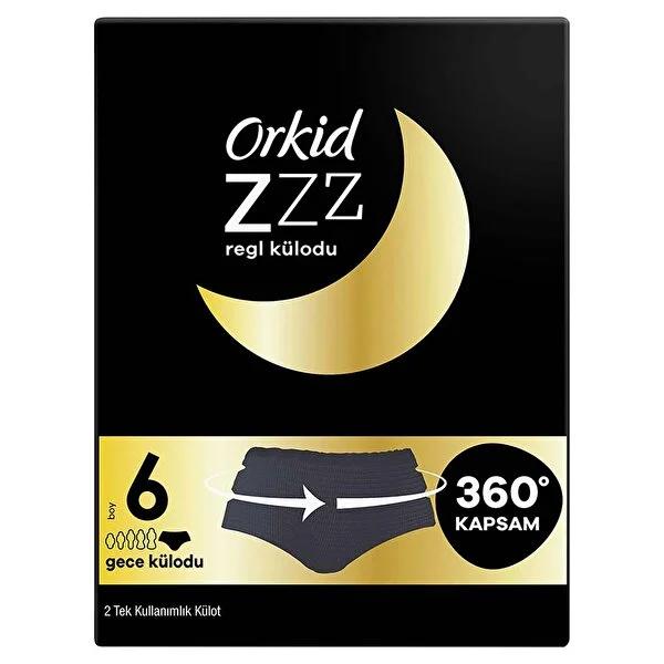 Orkid Size 6 Disposable Period Underwear: Ultimate Overnight Leak-Proof Protection, Heavy Flow, Discreet Comfort