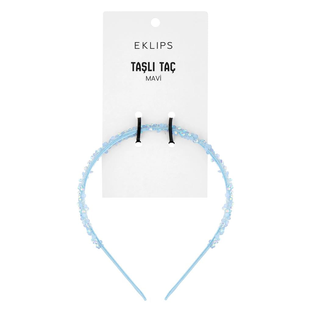 Eklips Blue Rhinestone Headband Hair Accessory