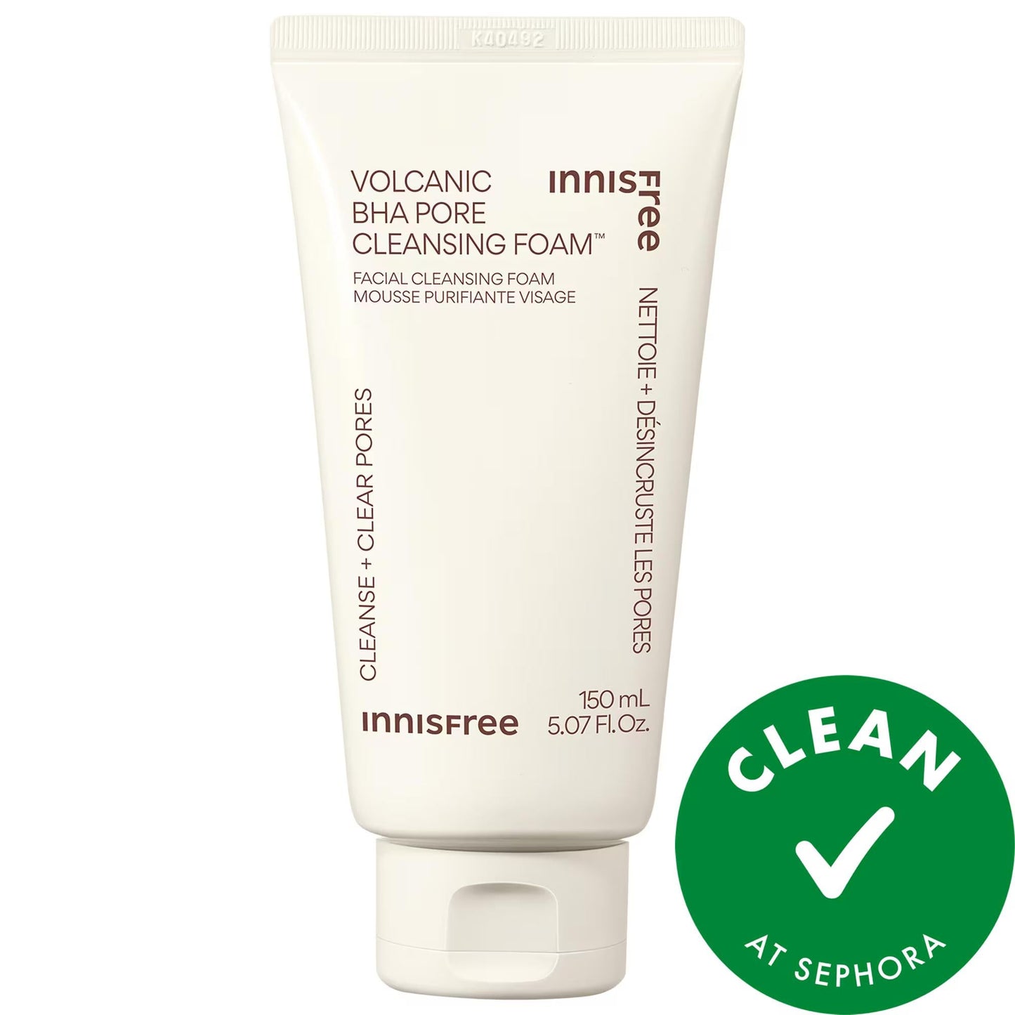 Volcanic BHA Pore Cleansing Foam: Deep Clean, Exfoliate & Absorb Oil Ð Salicylic Acid Face Wash for Oily & Acne-Prone Skin