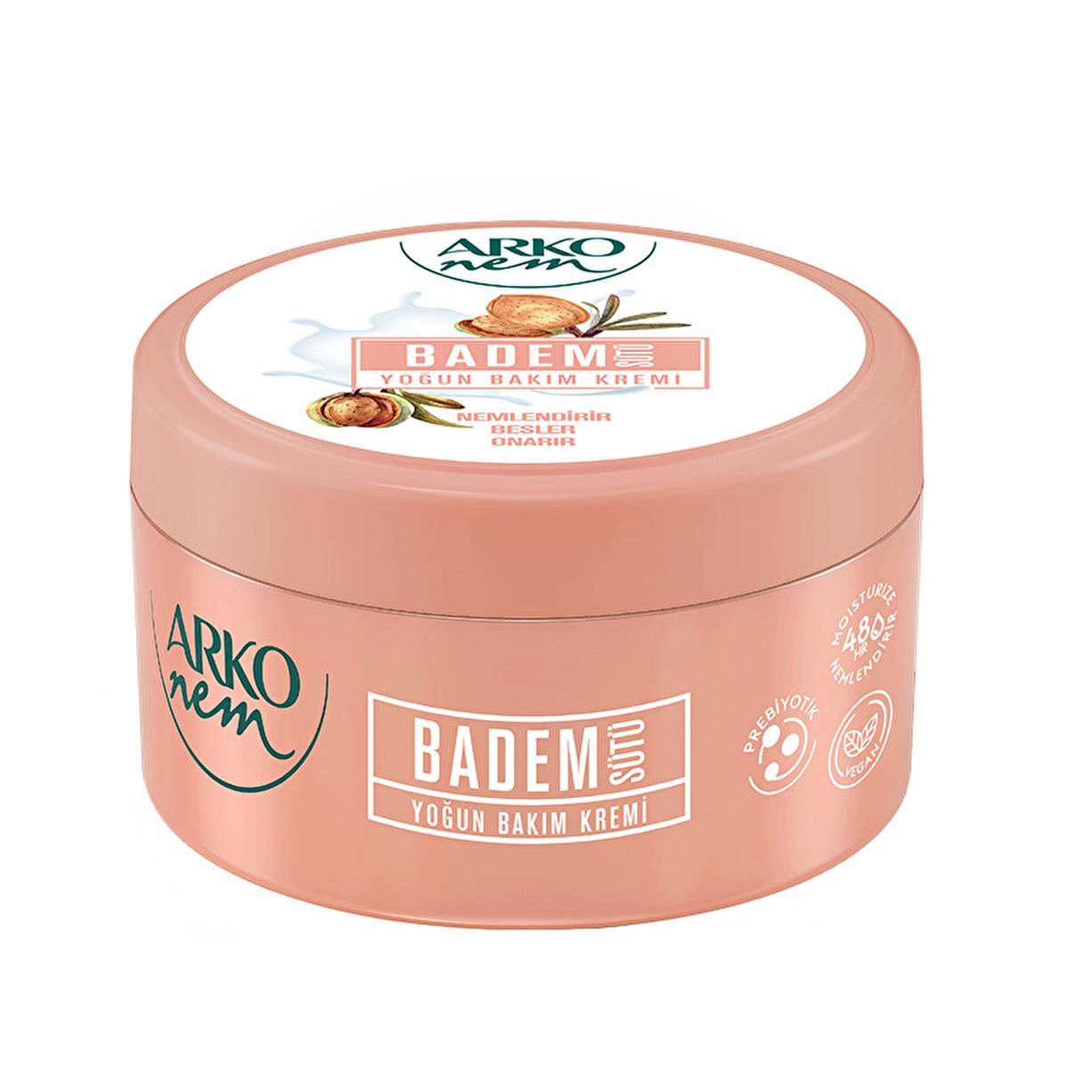 Arko Vegan Moisturizing Cream with Prebiotics - Long-Lasting Hydration, Natural Skincare, Alcohol-Free, 8.45 fl oz