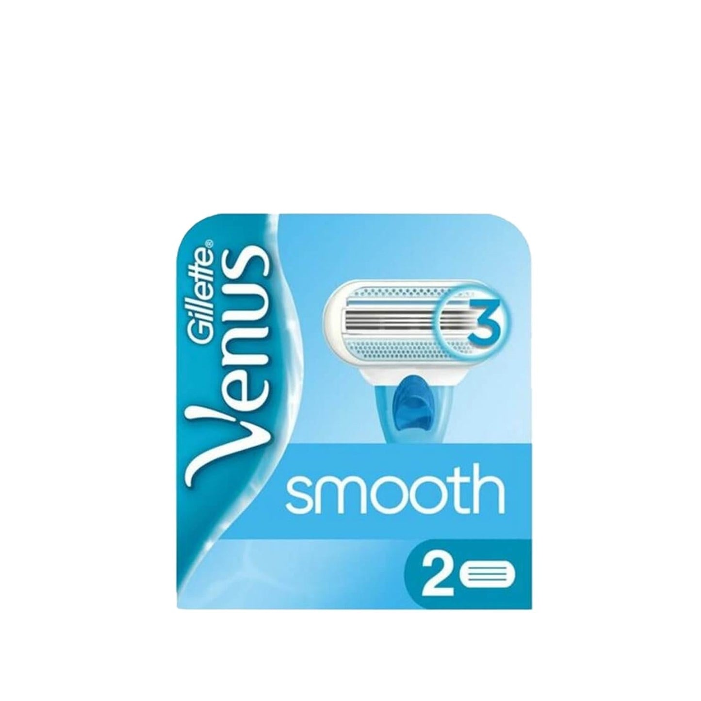 Gillette Venus Smooth Replacement Razor Blades (Pack of 2) for Women - Smooth Shaving, Precise Fit