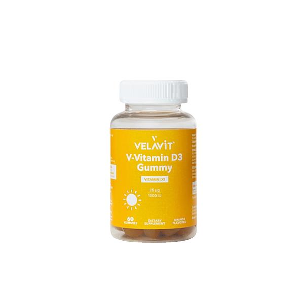 Velavit V-Vitamin D3 Gummy Supplement 60 Count