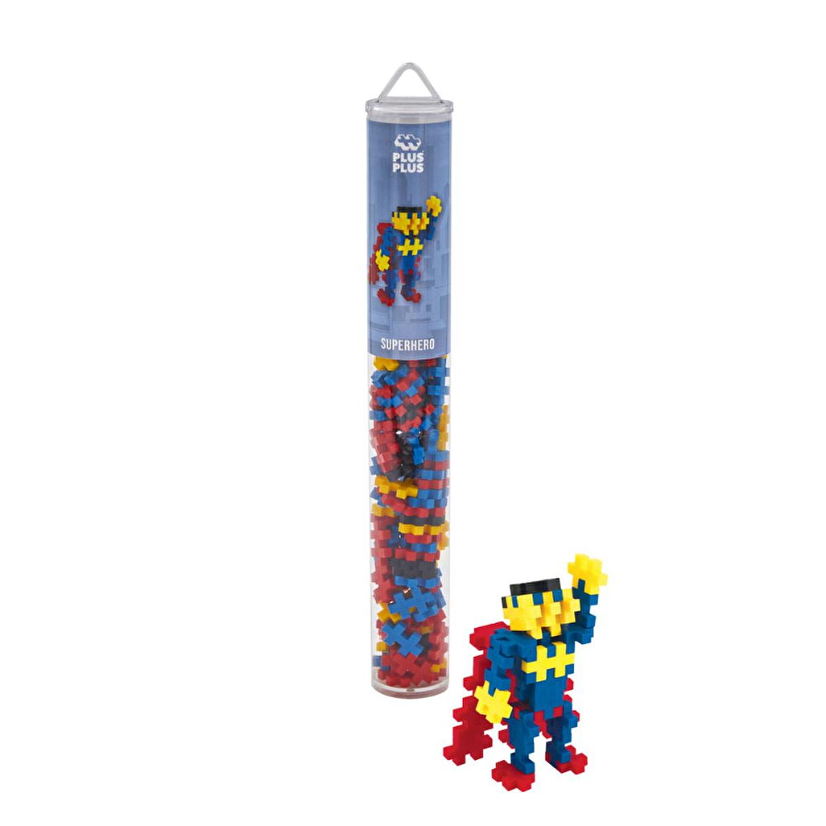 Plus Plus Construction Toy, 100 Piece Reusable Creative Building Set for Kids - Travel Friendly Danish Design