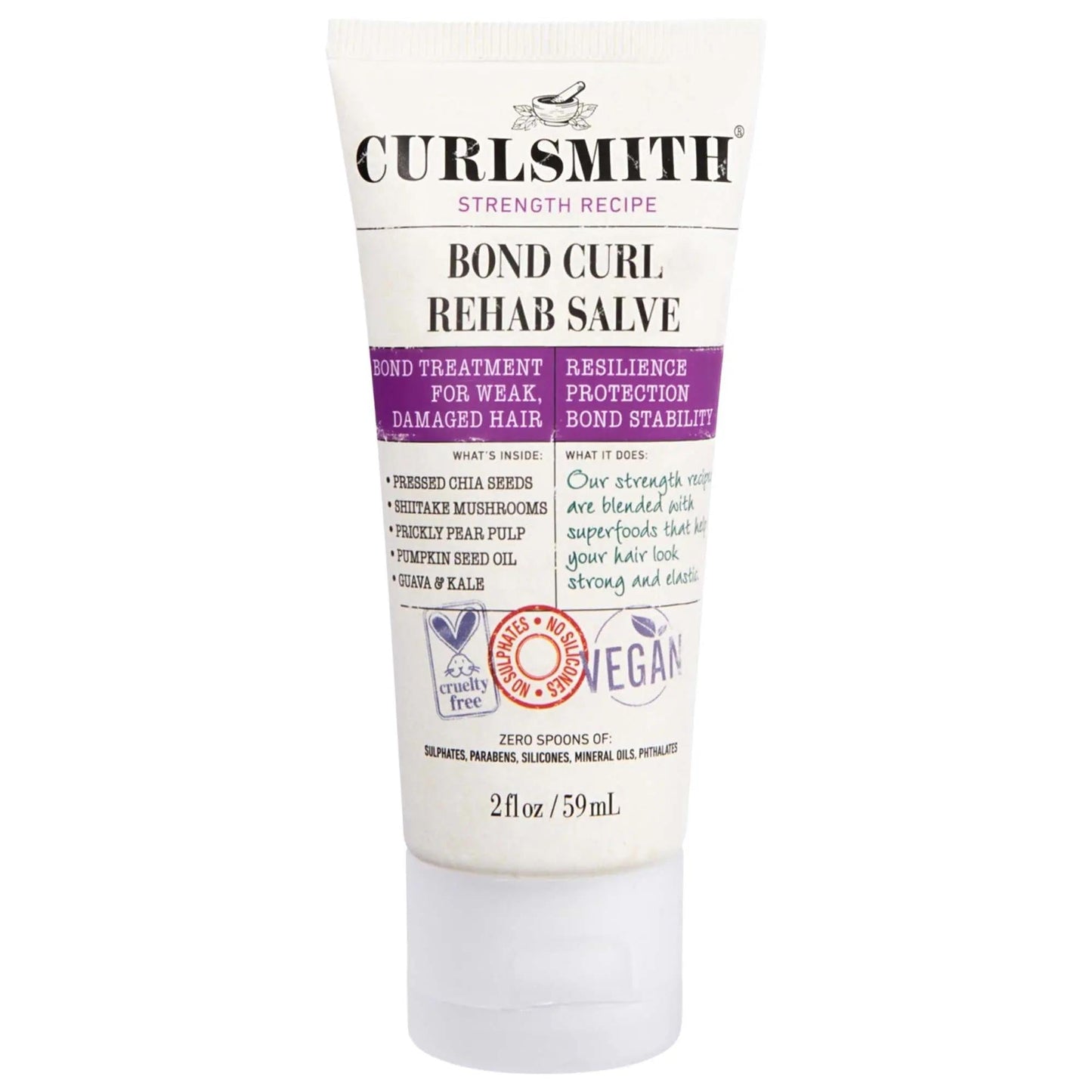 Bond Curl Rehab Salve: Intense Hair Protein Treatment for Curly Hair Repair & Frizz Control - Vegan Bond Building Therapy