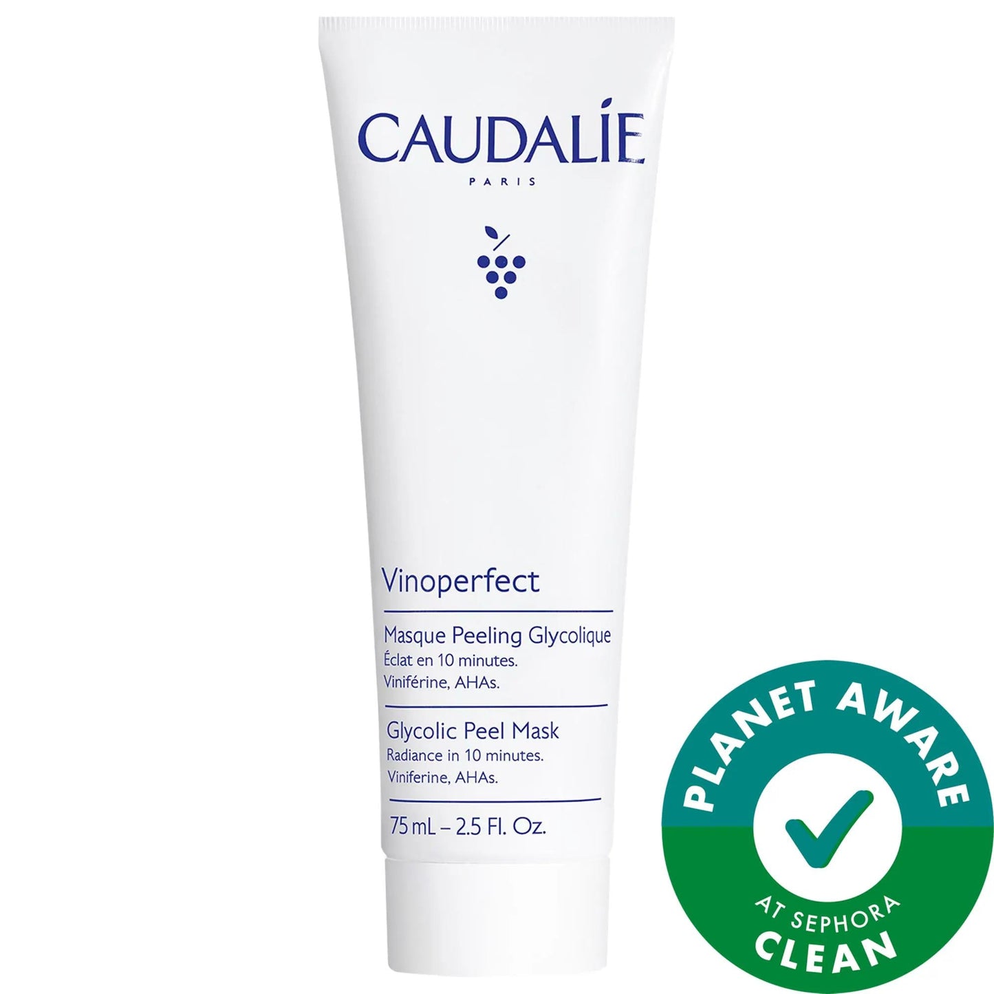 Caudalie Vinoperfect Brightening Glycolic Peel Mask - Natural Exfoliating Mask for Dark Spots, Vegan Skincare