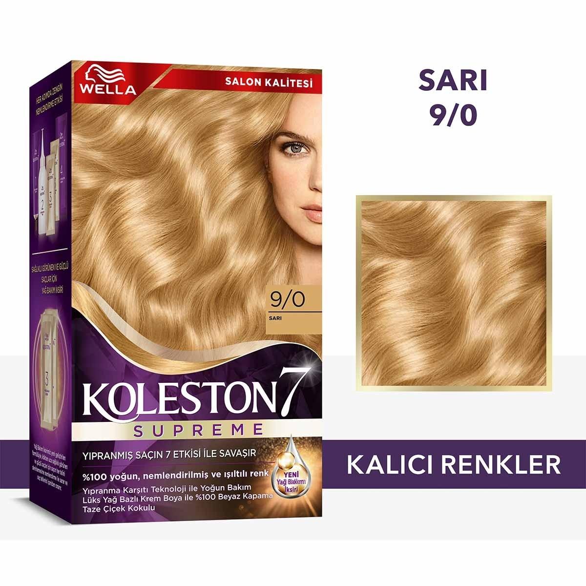 Wella Koleston Supreme: Blonde Hair Dye for 100% Gray Coverage, Intense Color, & Hair Repair - At-Home Hair Coloring Kit