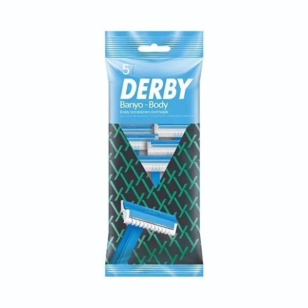 Derby Bath Razor Blades - 5 Pack Disposable Shaving Razors for Wet Shaving Experience