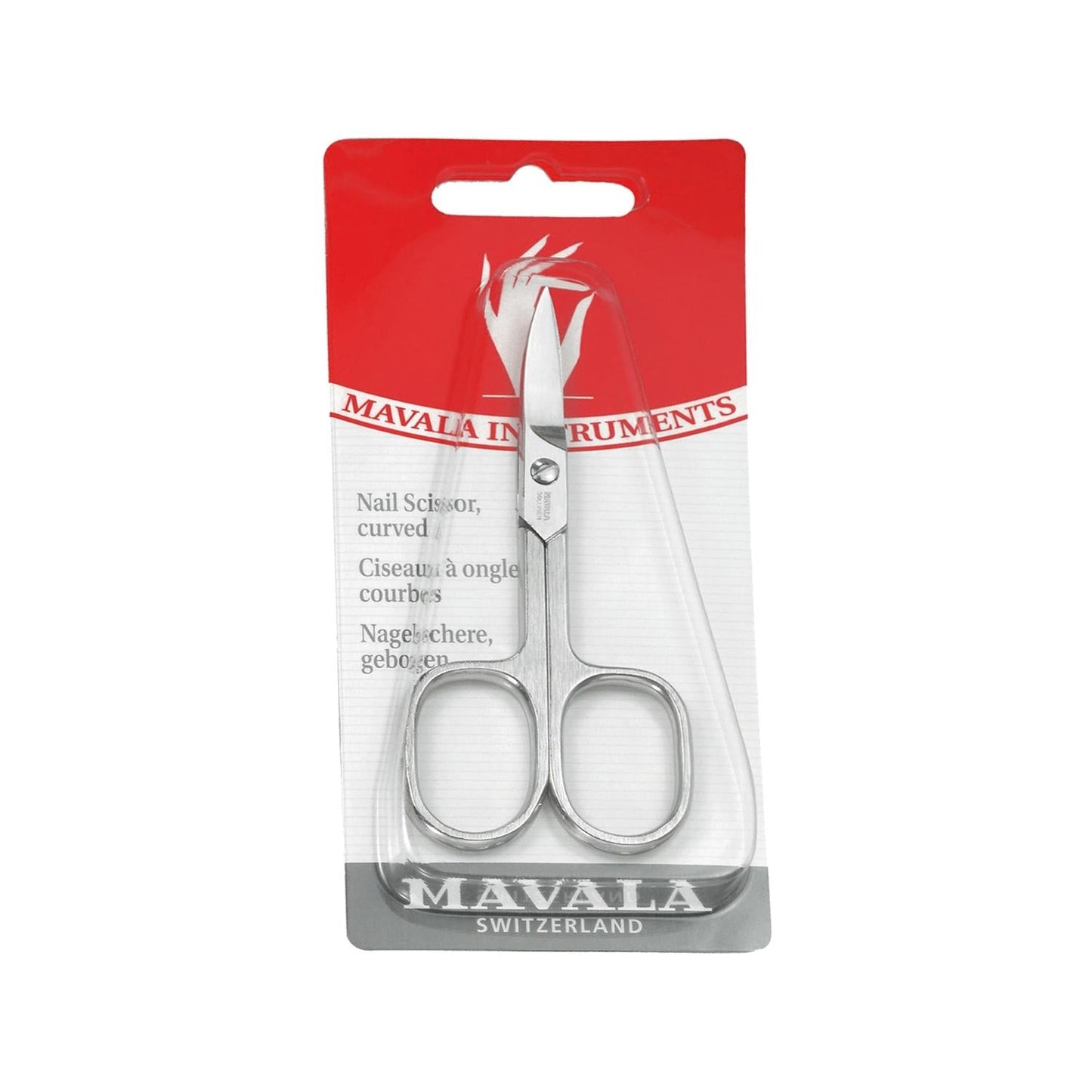 Mavala Curved Pedicure Scissors for Precise Nail Trimming - Professional Nail Care Tool