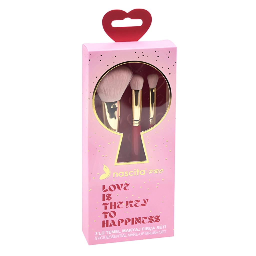 Nascita Love Series 3-Piece Essential Makeup Brush Set