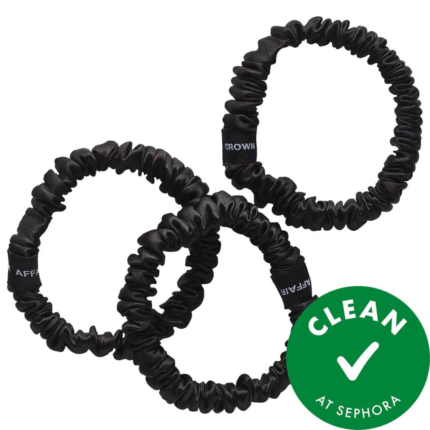 The Silk Scrunchie: Gentle Silk Hair Ties - No Crease, Anti-Breakage Hair Accessories - 3 Pack Elegant Silk Scrunchies for Hair