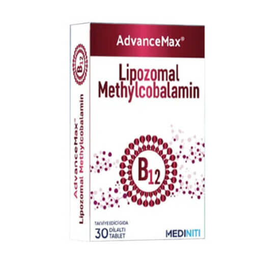 Advancemax Liposomal Vitamin B12 Sublingual Tablets - 30 Count