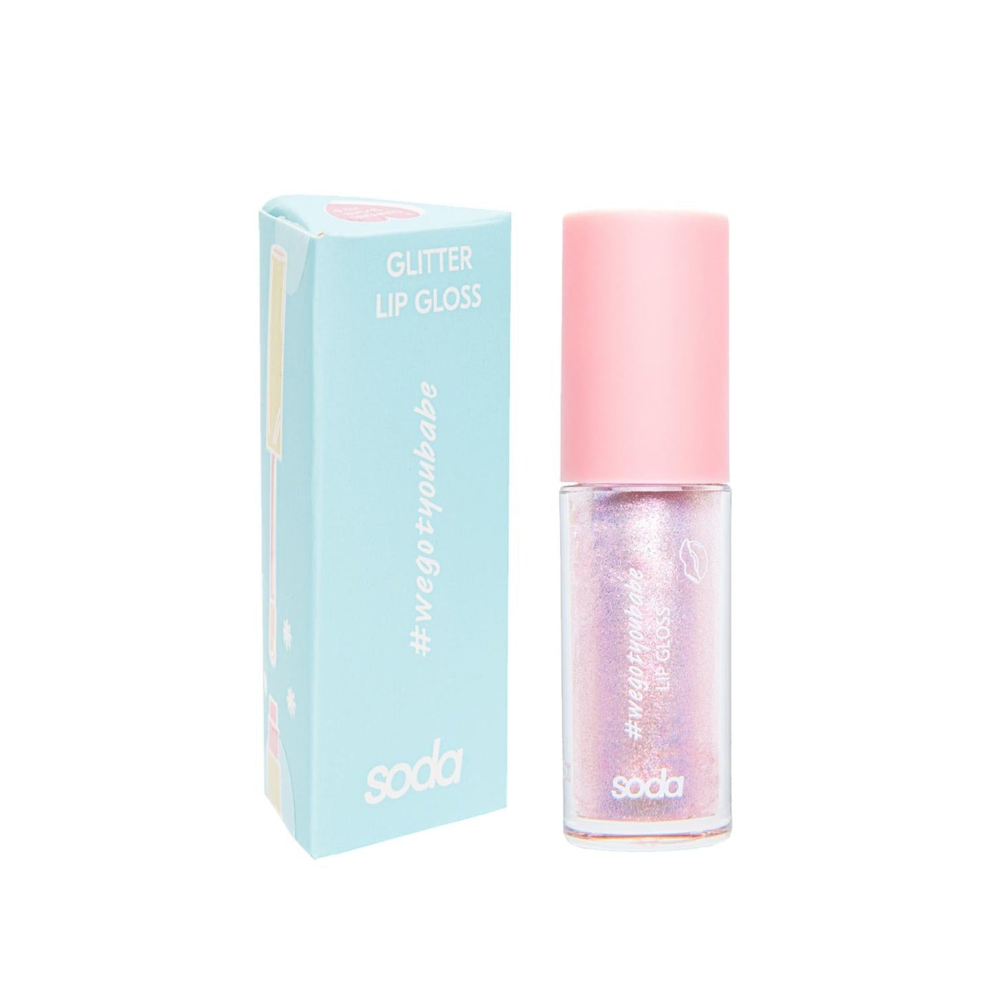 Soda Glitter Lipgloss - Shiny, Moisturizing Lip Gloss with Glitter Effect, 3.5ml