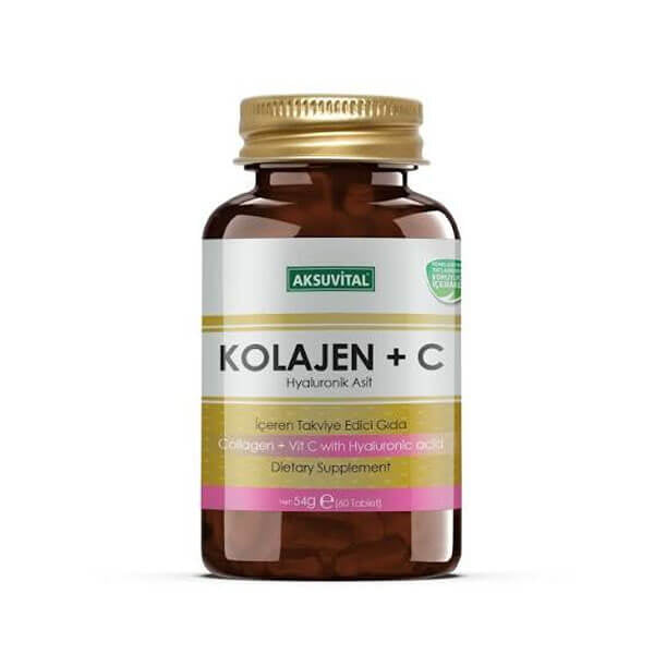 Aksu Vital Collagen with Vitamin C & Hyaluronic Acid 60 Tablets