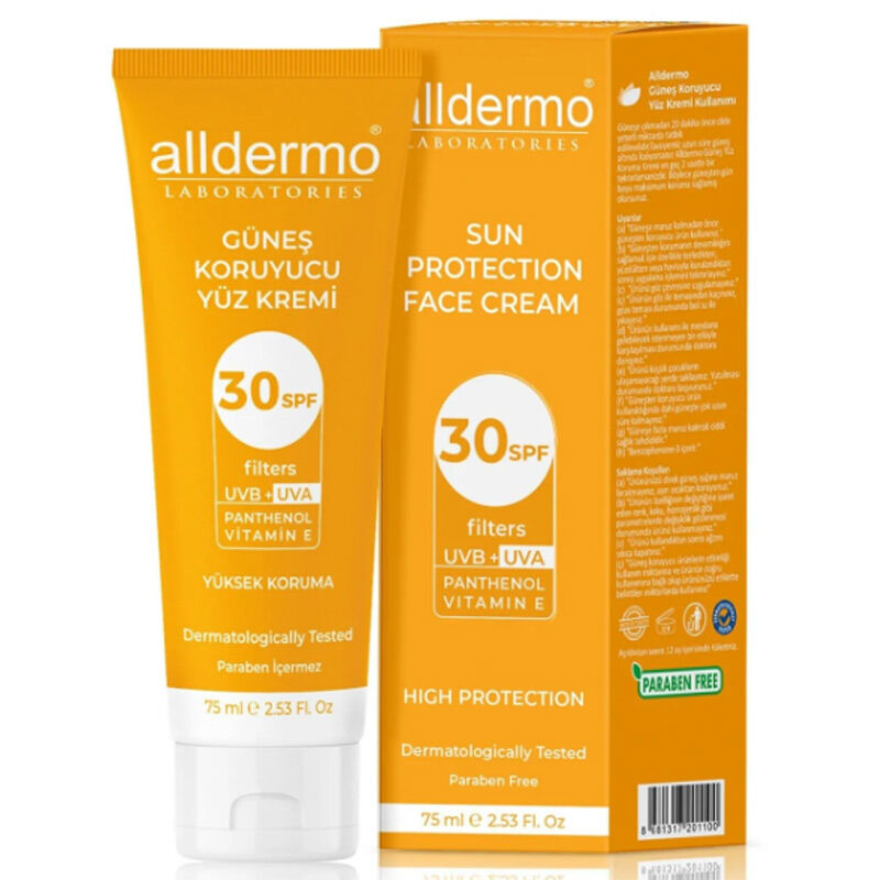 Alldermo Sun Protective Face Cream with Vitamin E 75 ml