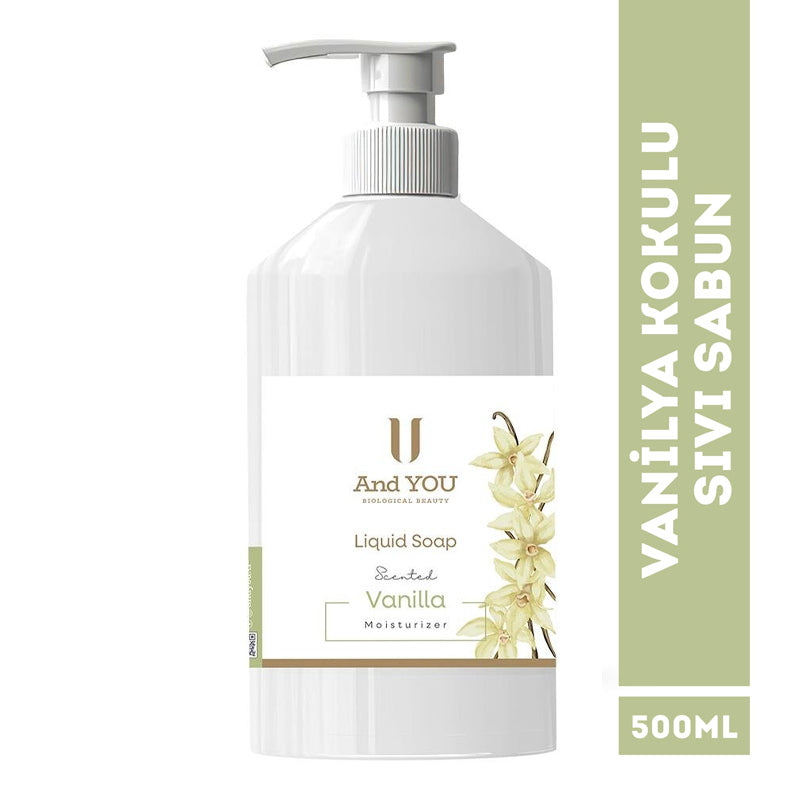 And You Vanilla Scented Liquid Soap for Gentle Cleansing 500 ml