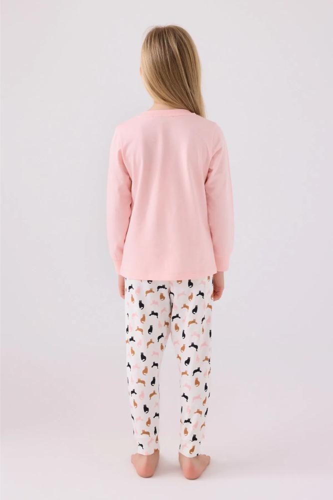 Arnetta Kids Long Sleeve Pajama Set in Light Pink