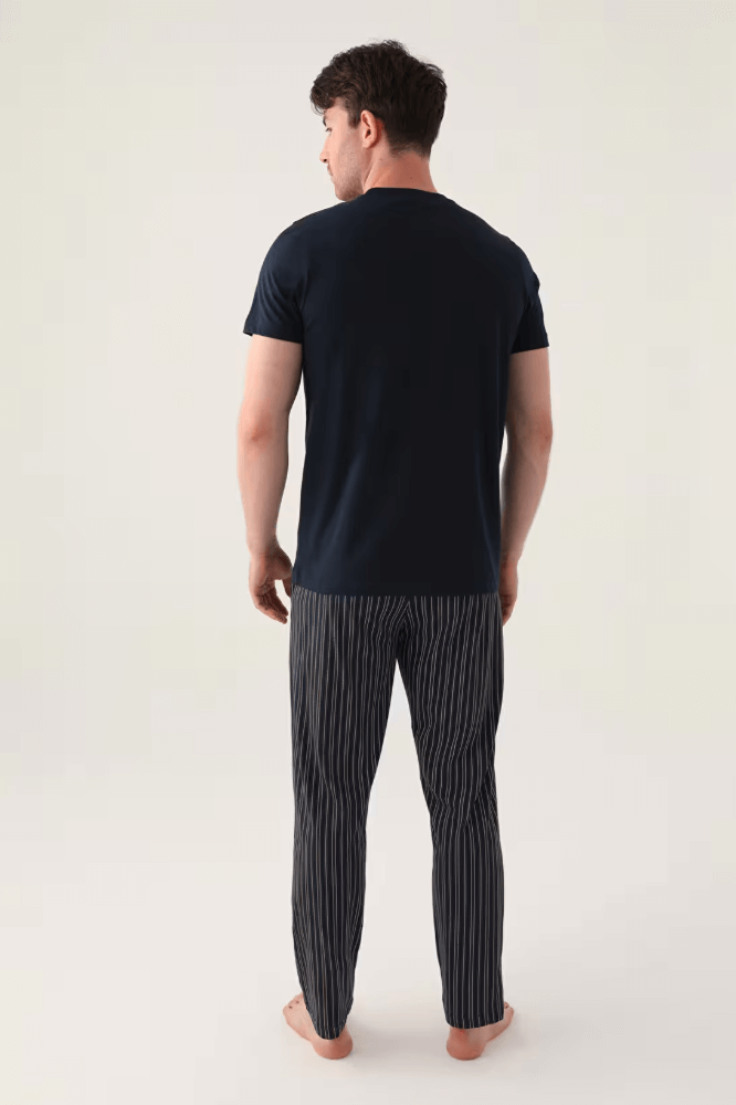 Arnetta AR3011 Men's Navy Pajama Set for Classic Comfort