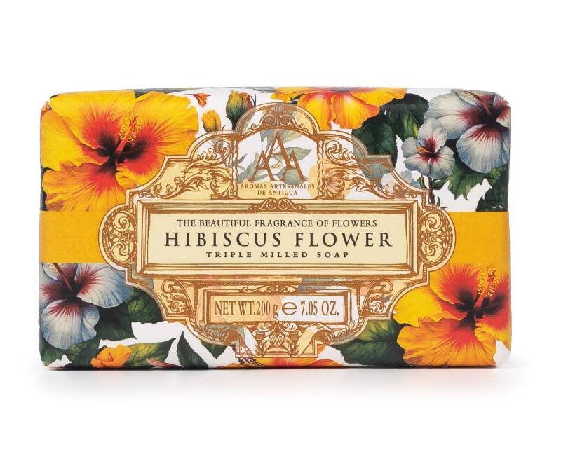 Aromas Artesanales De Antigua Hibiscus Soap Bar 200g