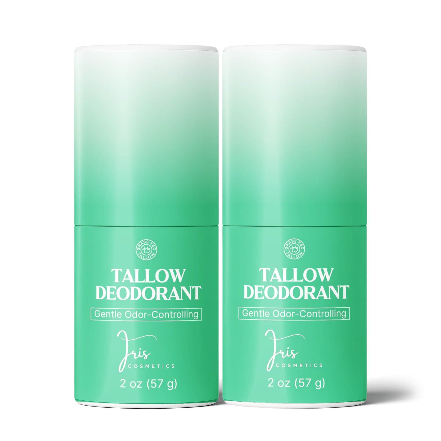 Iris Cosmetics 2 Pack Natural Tallow Deodorant Stick