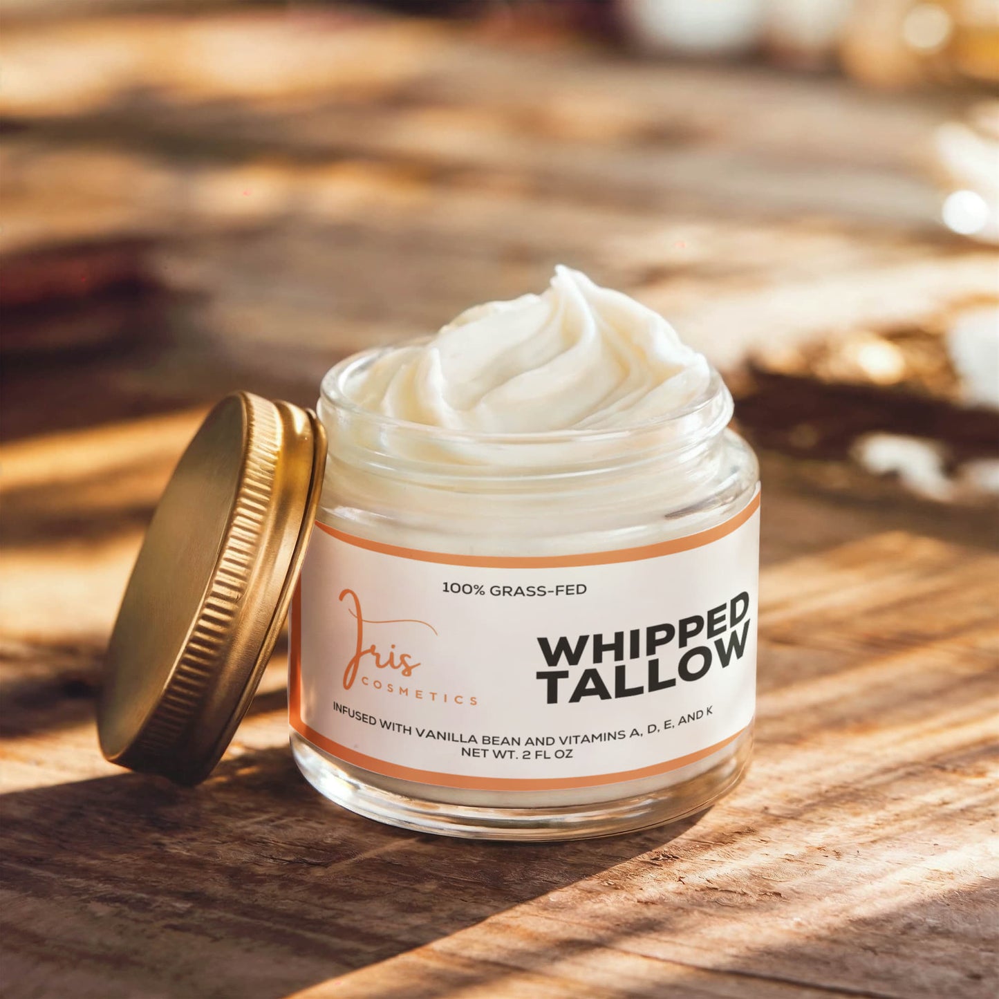 Iris Cosmetics Whipped Grass-Fed Tallow Balm with Vanilla Bean