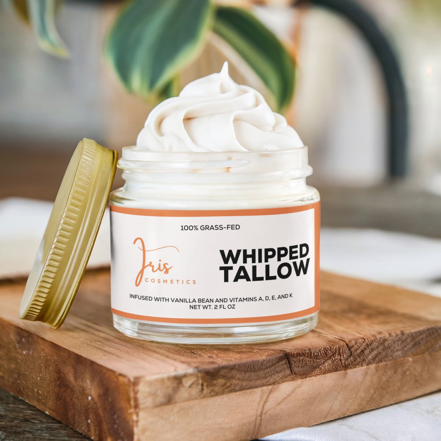 Iris Cosmetics Whipped Grass-Fed Tallow Balm with Vanilla Bean