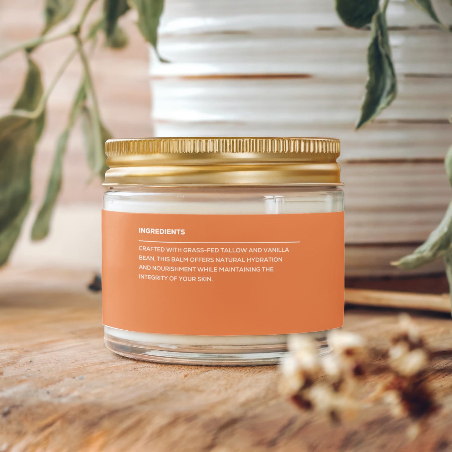 Iris Cosmetics Whipped Grass-Fed Tallow Balm with Vanilla Bean
