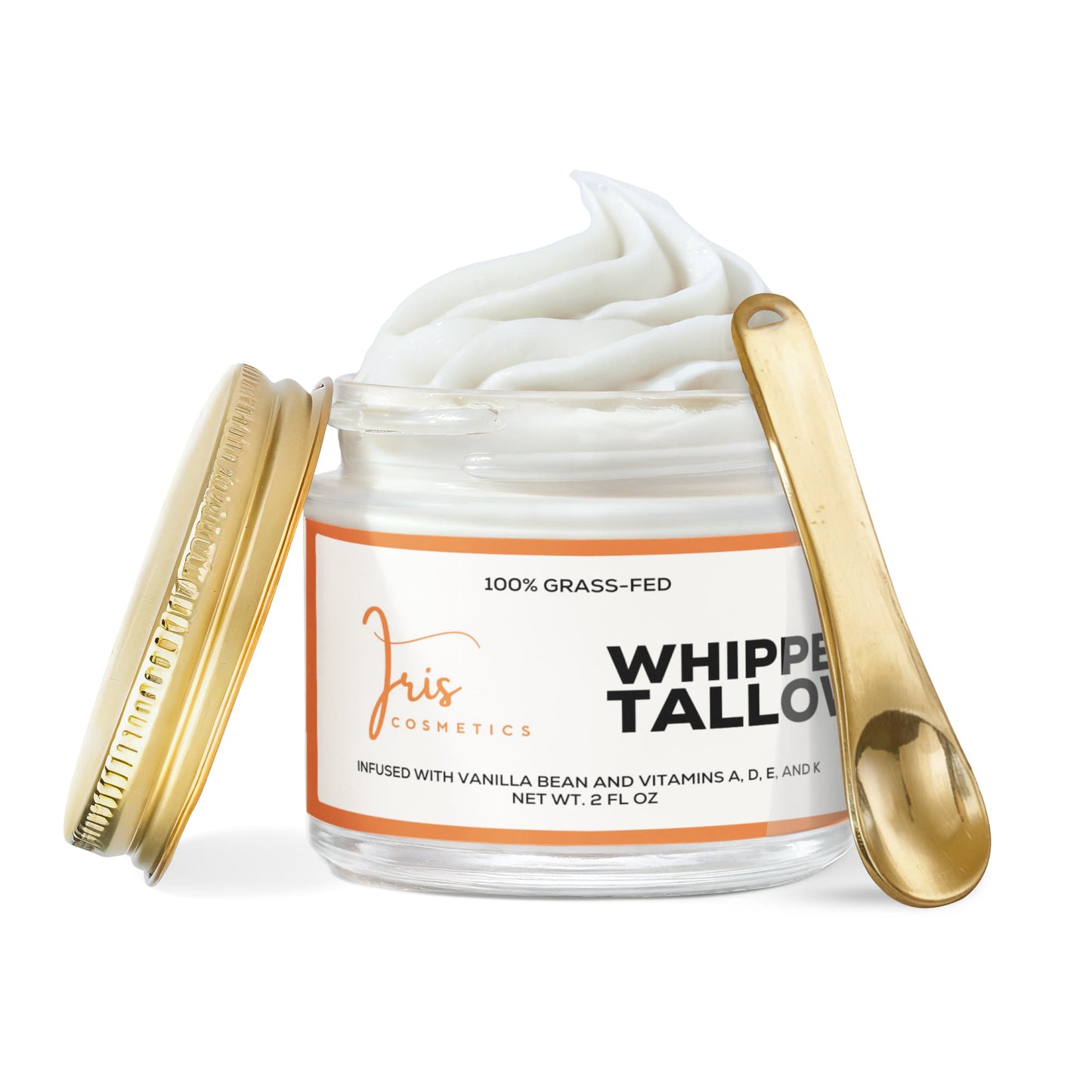 Iris Cosmetics Whipped Grass-Fed Tallow Balm with Vanilla Bean