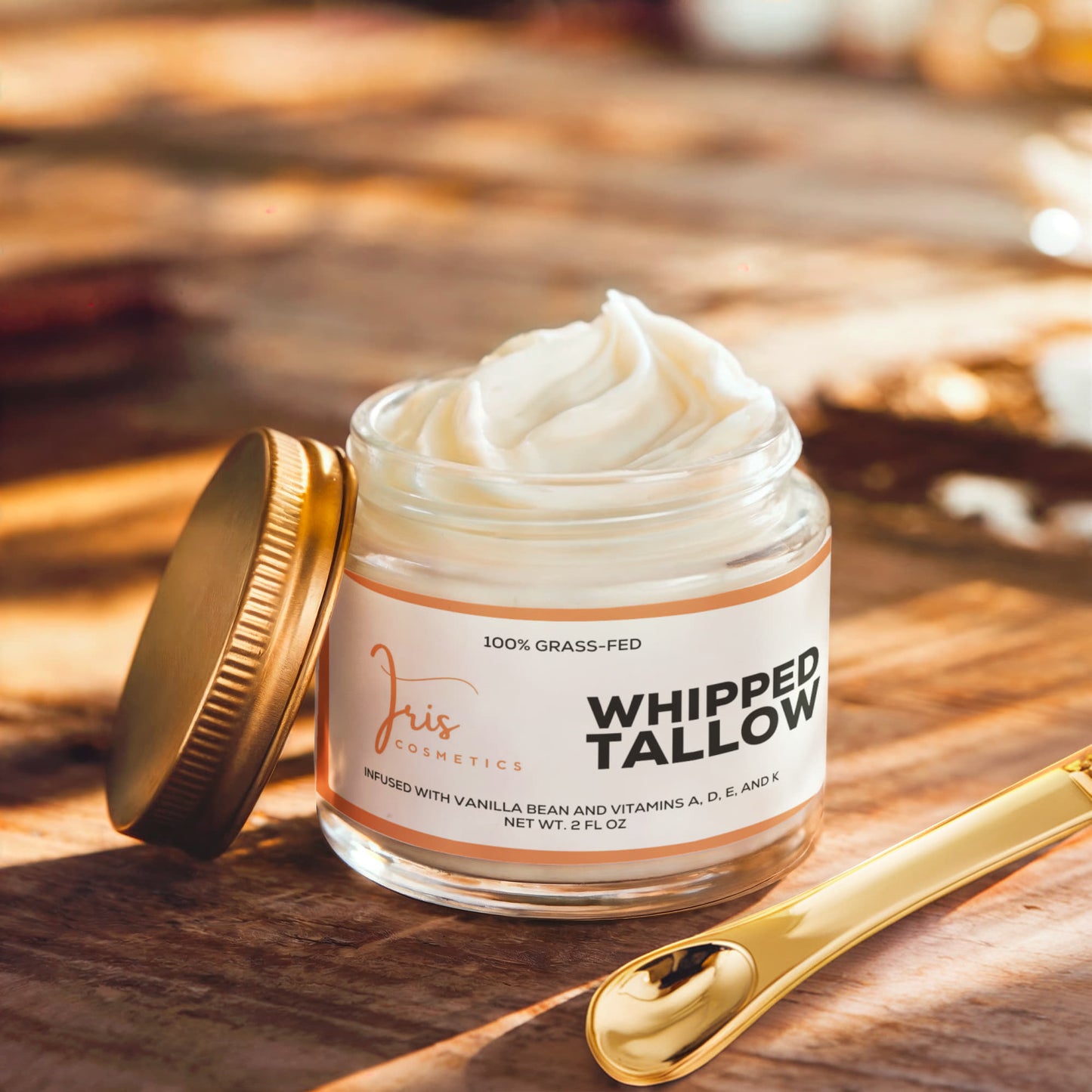 Iris Cosmetics Whipped Grass-Fed Tallow Balm with Vanilla Bean